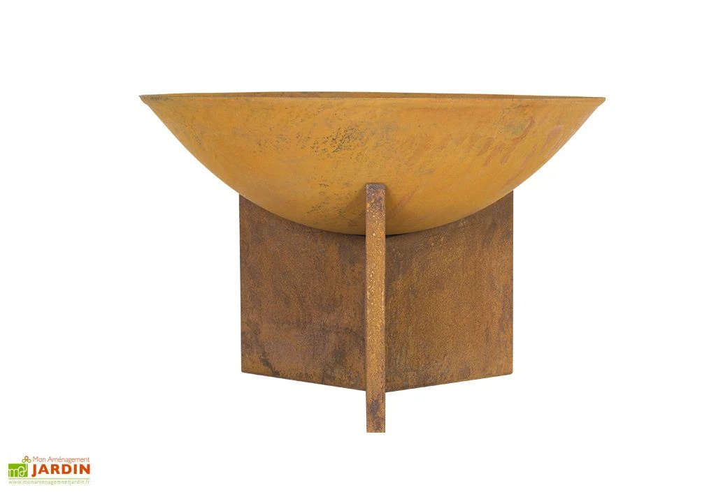 Braséro De Jardin En Fonte Et Acier Oxydé Kala 56 Cm 1 Braséro De Jardin En Fonte Et Acier Oxydé Kala 56 Cm
