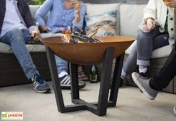 Braséro De Jardin En Fonte Oxydée Et Acier Noir Icarus 66 Cm 7 Braséro De Jardin En Fonte Oxydée Et Acier Noir Icarus 66 Cm -Abriet Mobilier Soldes Boutique brasero fonte acier oxyde 66cm icarus la hacienda 1