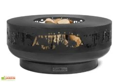 Braséro En Acier Forest 80 Cm + Plaque De Cuisson Plancha Ronde