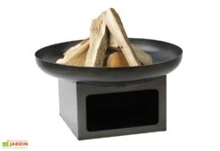 Braséro De Jardin En Acier Brut Pan 12 - ⌀ 60 Cm