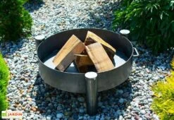 Braséro De Jardin En Acier Brut Pan 33 -Abriet Mobilier Soldes Boutique brasero jardin farmcook 1