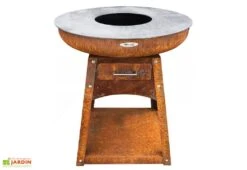 Brasero Plancha En Acier Oxydé Zelos