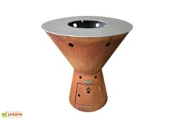 Brasero Plancha En Acier Oxydé Zeus - Ø 78 Cm