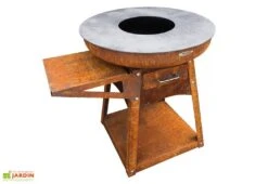 Tablette Latérale En Tôle Pour Brasero Plancha Remundi Zelos -Abriet Mobilier Soldes Boutique brasero plancha tablette laterale tole