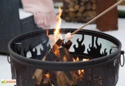 Braséro De Jardin En Acier Ø61 Cm + Grille Et Pare-étincelles - Blazer -Abriet Mobilier Soldes Boutique brasero redfire blazer 2