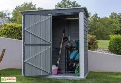Remise De Jardin En Acier Galvanisé 203 X 116 Cm -Abriet Mobilier Soldes Boutique cabane jardin acier galvanise