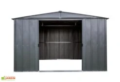 Abri De Jardin En Acier Galvanisé 8,5 M² -Abriet Mobilier Soldes Boutique cabane jardin acier galvanise noir 1