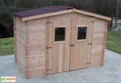 Abri De Jardin En Bois Douglas 28 Mm – 9,85 M² : 3,04 X 3,24 M