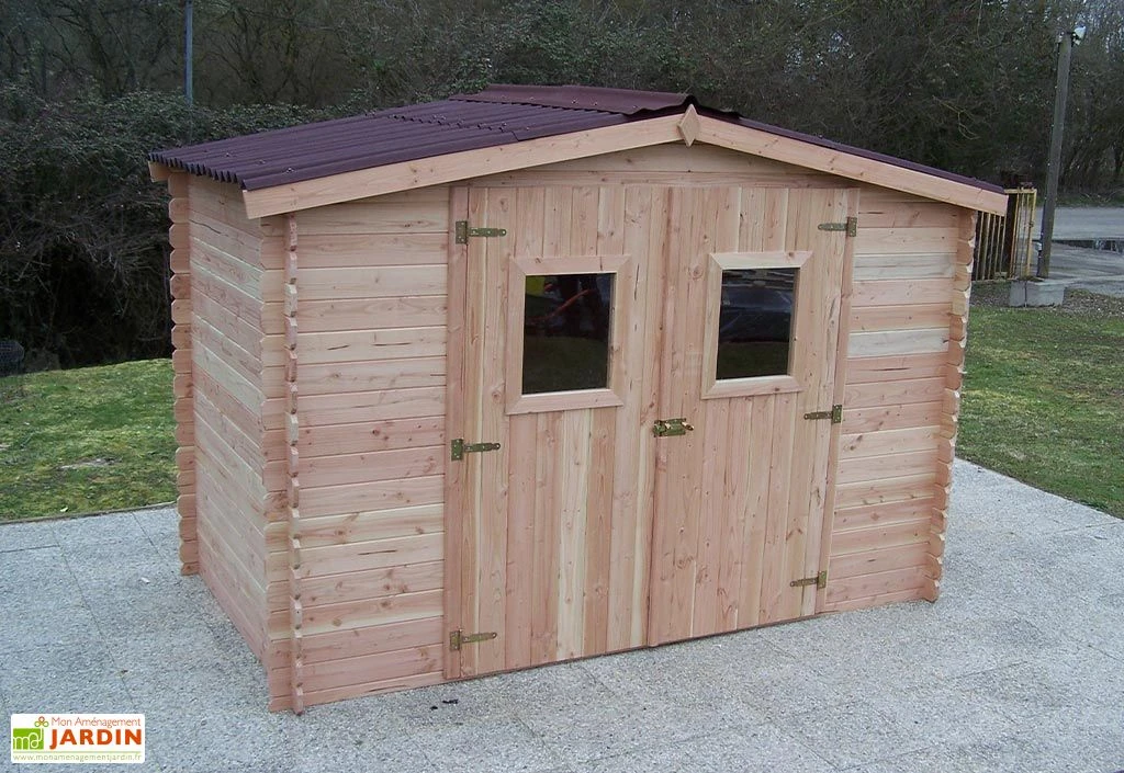 Abri De Jardin En Bois Douglas 20 Mm – 5,24 M² : 1,69 X 3,10 M 2 Abri De Jardin En Bois Douglas 20 Mm – 5,24 M² : 1,69 X 3,10 M – Image 2