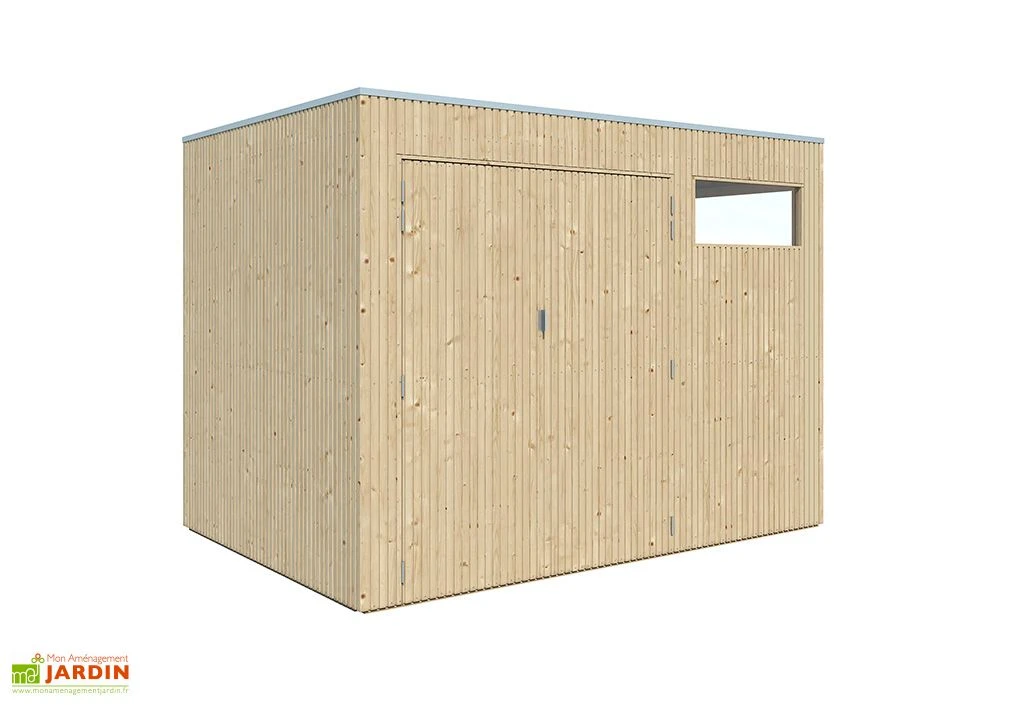 Abri De Jardin En Bois D’épicéa Brut 26 Mm – 6,2 M² 2 Abri De Jardin En Bois D’épicéa Brut 26 Mm – 6,2 M² – Image 2