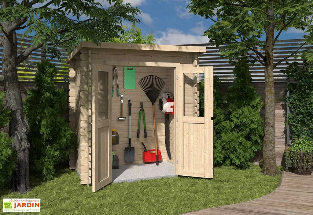Abri De Jardin En Bois D’épicéa FSC – 230 X 120 X 204 Cm 1 Abri De Jardin En Bois D’épicéa FSC – 230 X 120 X 204 Cm