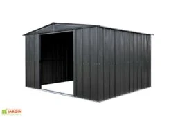 Abri De Jardin En Acier Galvanisé 8,5 M² -Abriet Mobilier Soldes Boutique cabanon jardin acier galvanise noir 1
