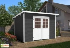 Abri De Jardin En Bois D’épicéa 219 Weka-Line T1 - 5,64 M² -Abriet Mobilier Soldes Boutique cabanon jardin bois 219 weka line t1 anthracite