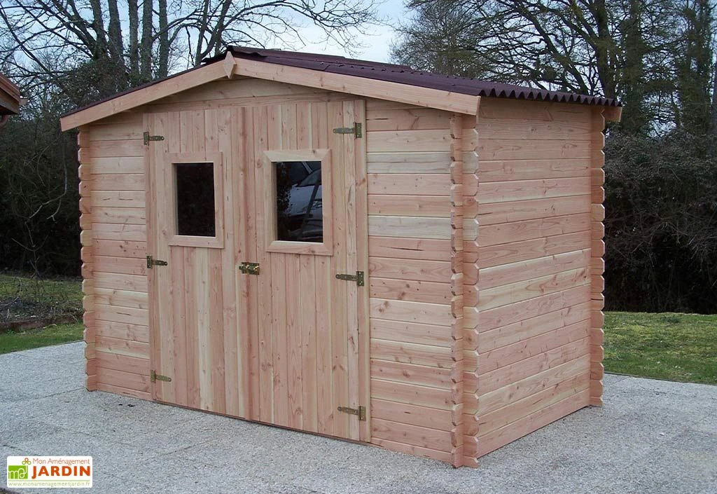 Abri De Jardin En Bois Douglas 20 Mm – 5,24 M² : 1,69 X 3,10 M 1 Abri De Jardin En Bois Douglas 20 Mm – 5,24 M² : 1,69 X 3,10 M
