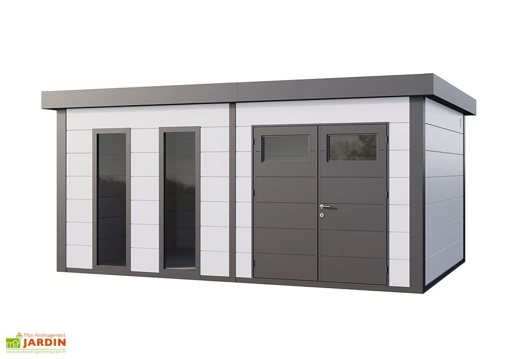 Abri De Jardin En Métal Avec Parois Vitrées Eleganto Plus – 19,3 M² 3 Abri De Jardin En Métal Avec Parois Vitrées Eleganto Plus – 19,3 M² – Image 3