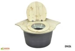 Toilette Sèche D’angle En épicéa Ou Douglas Pour Cabine Ventarèl - 62 X 62 X 42 Cm -Abriet Mobilier Soldes Boutique cabine toilettes seches en epicea