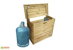 Cache Bouteille De Gaz En Bois Traité (2 Bouteilles) – Malo -Abriet Mobilier Soldes Boutique cache bouteilles de gaz malo 2