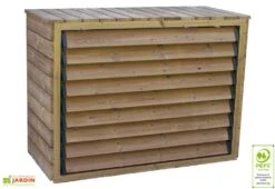 Cache Climatiseur Extérieur En Bois D’Épicéa Traité 132 X 58 X 147 Cm -Abriet Mobilier Soldes Boutique cache climatiseur exterieur bois epicea traite 132 x 58 x 147 cm 3