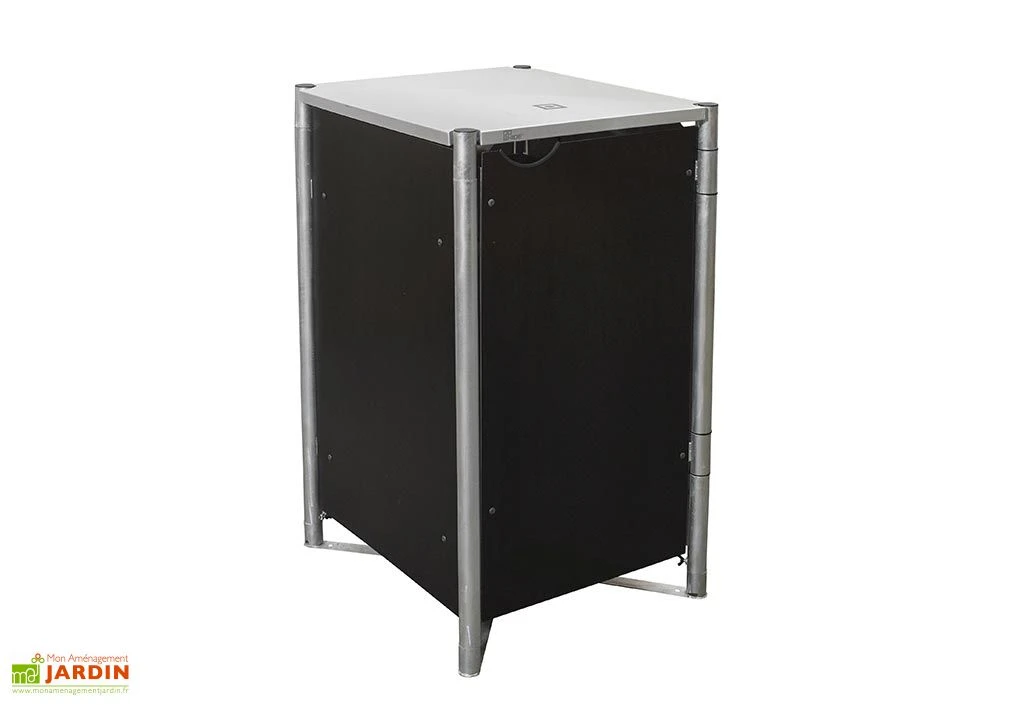 Cache-poubelle Simple En Acier Et Composite Aluminium 69 X 80 X 115 Cm 1 Cache-poubelle Simple En Acier Et Composite Aluminium 69 X 80 X 115 Cm