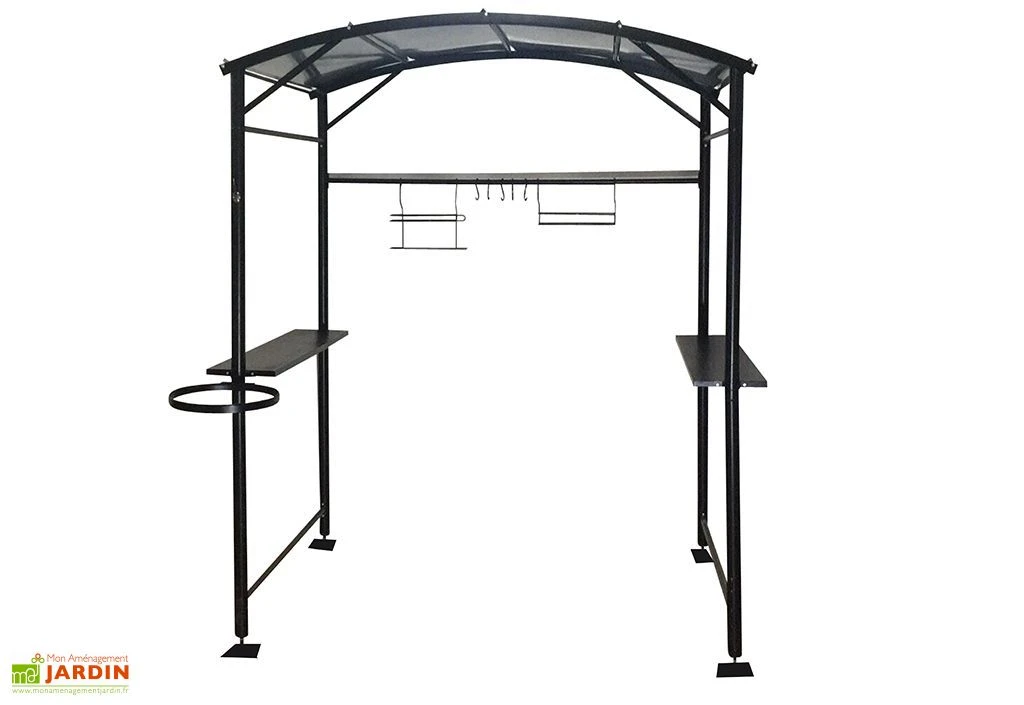 Carport Abri Pour Barbecue Acier Galvanisé Et époxy 2,5 X 1,35 M 2 Carport Abri Pour Barbecue Acier Galvanisé Et époxy 2,5 X 1,35 M – Image 2