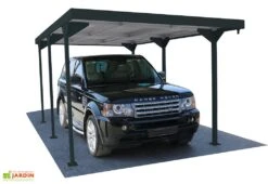 Carport En Acier Epoxy Anthracite 15 M2 Duramax Palladium 5 X 3 M -Abriet Mobilier Soldes Boutique carport acier galvanise gris anthracite duramax palladium 543x287cm