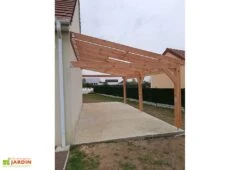 Carport Adossé En Bois Douglas 13,5 à 37,5 M² – Bretagne 3 Poteaux 10 Carport Adossé En Bois Douglas 13,5 à 37,5 M² – Bretagne 3 Poteaux -Abriet Mobilier Soldes Boutique carport adosse bois cpbf v1pa 3 poteaux