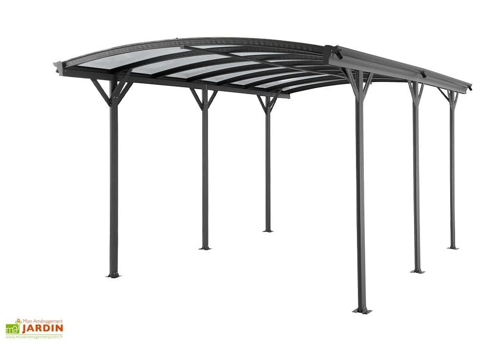 Carport Autoportant En Aluminium Et Polycarbonate 15 M² – Nora 2 Carport Autoportant En Aluminium Et Polycarbonate 15 M² – Nora – Image 2