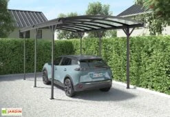 Carport Autoportant En Aluminium Et Polycarbonate 15 M² – Nora