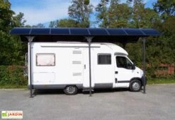 Carport Camping-car Aluminium Et Polycarbonate 7,60 X 3,62 M -Abriet Mobilier Soldes Boutique carport aluminium camping car car3676alcc 6