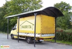 Carport Camping-car Aluminium Et Polycarbonate 7,60 X 3,62 M -Abriet Mobilier Soldes Boutique carport aluminium camping car car3676alcc 7