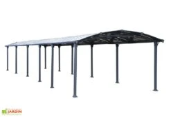 Carport En Aluminium Et Polycarbonate Arcadia 12700 46 M² -Abriet Mobilier Soldes Boutique carport aluminium polycarbonate arcadia 12700 46 m