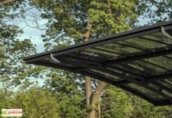 Carport Arizona Breeze 4,95 X 2,89 M Gris | Palram - Canopia -Abriet Mobilier Soldes Boutique carport aluminium polycarbonate autoportant design 495x300 6