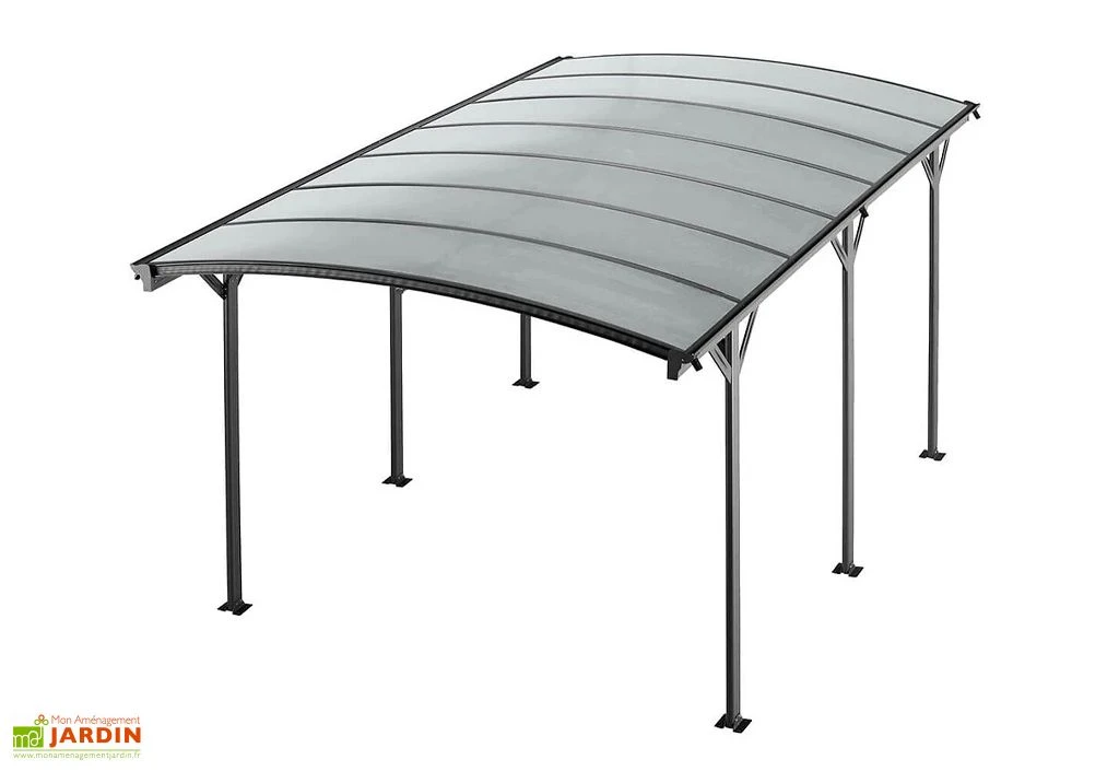 Carport Autoportant En Aluminium Et Polycarbonate 15 M² – Nora 3 Carport Autoportant En Aluminium Et Polycarbonate 15 M² – Nora – Image 3