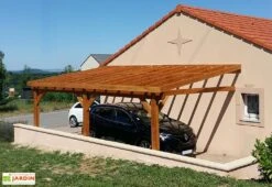Carport Adossé En Bois Douglas 13,5 à 37,5 M² – Bretagne 3 Poteaux 8 Carport Adossé En Bois Douglas 13,5 à 37,5 M² – Bretagne 3 Poteaux -Abriet Mobilier Soldes Boutique carport bois adosse francais cpbf bretagne