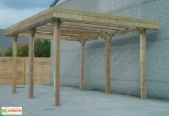 Solid Carport Bois Autoclave Modulable 4 X 5 M -Abriet Mobilier Soldes Boutique carport bois modulable 4x5 1