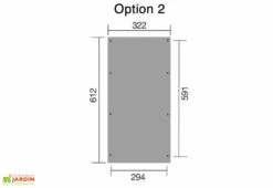 Carport Bois Optima 1 Voiture (Plusieurs Tailles) -Abriet Mobilier Soldes Boutique carport bois optima 2 taille