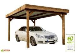 Carport En Bois Traité Haute Température 4,5 X 3 M Thones + Bac Acier 5 Carport En Bois Traité Haute Température 4,5 X 3 M Thones + Bac Acier -Abriet Mobilier Soldes Boutique carport bois traite haute temperature tonnelle bac acier 5m 3