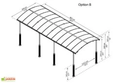 Carport Camping-car Alpine 8,63 X 3,52 M Gris | Palram - Canopia 10 Carport Camping-car Alpine 8,63 X 3,52 M Gris | Palram - Canopia -Abriet Mobilier Soldes Boutique carport camping car alpine 863cm palram canopia 3
