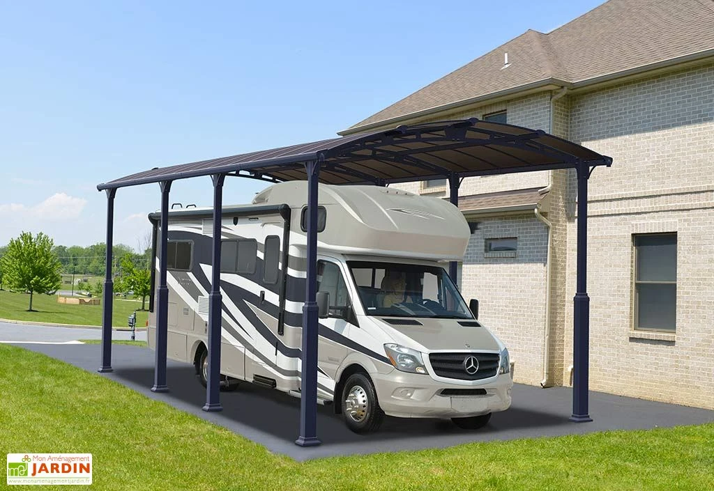 Carport Camping-car Alpine 8,63 X 3,52 M Gris | Palram - Canopia 1 Carport Camping-car Alpine 8,63 X 3,52 M Gris | Palram - Canopia