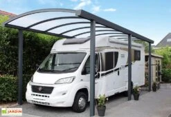 Carport Camping-Car Aluminium Et Polycarbonate 16 Mm 800x300x330cm