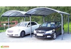 Carport Double Aluminium Et Polycarbonate 590 X 485 Cm -Abriet Mobilier Soldes Boutique carport double aluminium polycarbonate 600x485cm