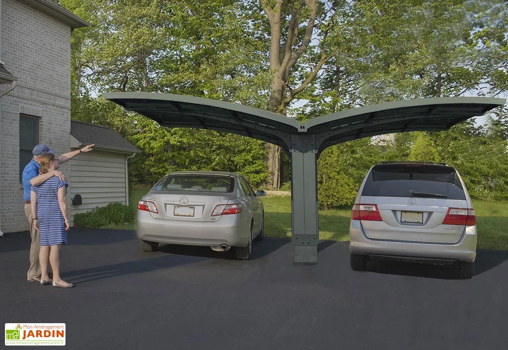 Carport Double Arizona Breeze 4,95 X 5,78 M Gris | Palram - Canopia 1 Carport Double Arizona Breeze 4,95 X 5,78 M Gris | Palram - Canopia