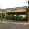 Carport 3 Voitures En Bois Traité Revelatio 3 - 49 M²