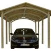 Carport En Bois Traité Alaska - 23,3 M²
