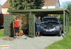 Carport En Bois PLUS XL (5x6) -Abriet Mobilier Soldes Boutique carport en bois plus xl 5x6