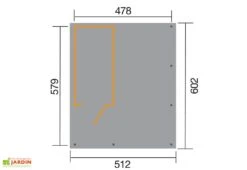 Carport En Bois PLUS XL (5x6) -Abriet Mobilier Soldes Boutique carport en bois plus xl 5x6 1