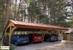 Carport 4 Voitures En Bois Traité Revelatio 4 - 69 M²