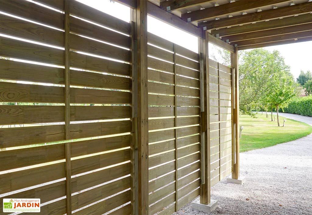 Carport En Bois Traité 2 Voitures 38 M² - Shelty 2 3 Carport En Bois Traité 2 Voitures 38 M² - Shelty 2 – Image 3