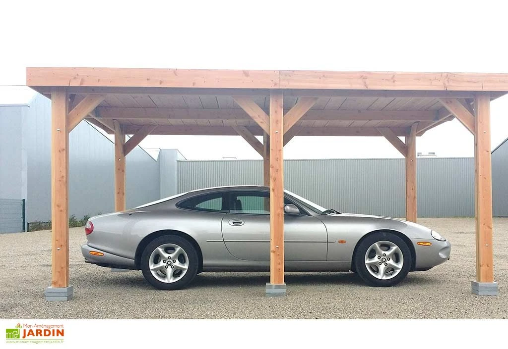 Carport Simple En Bois Douglas Sans Couverture 2 Carport Simple En Bois Douglas Sans Couverture – Image 2