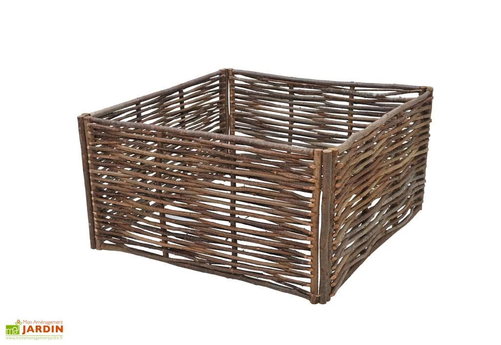 Carré Potager En Noisetier 1,20x1,20m 1 Carré Potager En Noisetier 1,20x1,20m